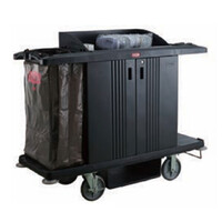 Carro de limpieza con puertas para ama de llaves GRANDMAID&reg; marca Trust