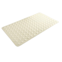 Tapete antiderrapante de hule 40*70cm, color blanco, marca Hospex